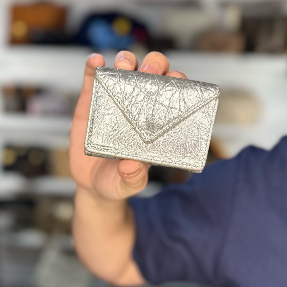 BALENCIAGA METALLIC WALLET